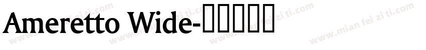 Ameretto Wide字体转换